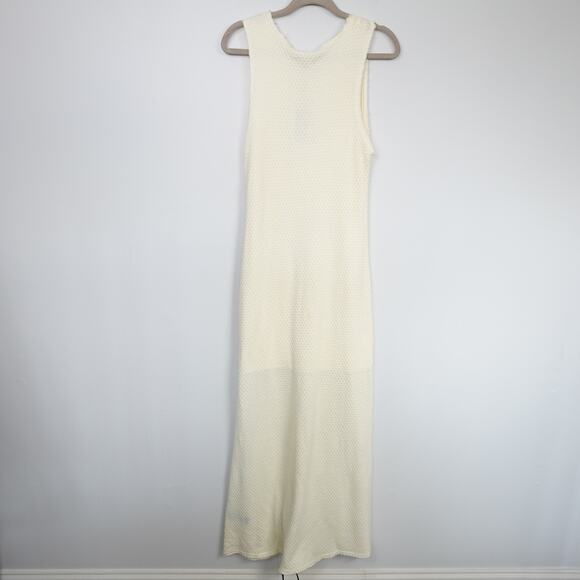 Rag & Bone Carine Texture Knit Maxi Dress Large Ivory - Picture 4 of 11